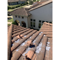 Excess lint on top of a client's home.